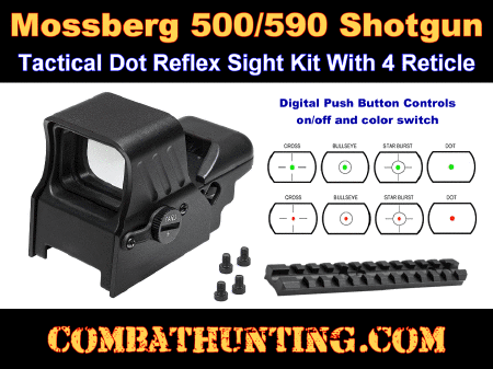 Mossberg 500 590 Reflex Sight Kit With Mount