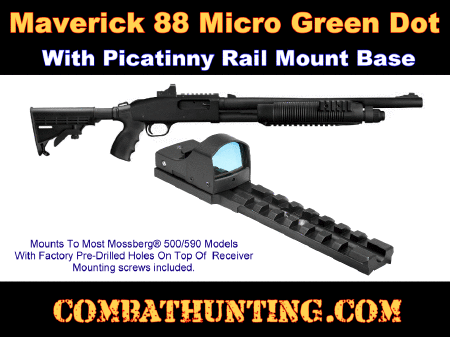 Maverick 88 Micro Green Dot Sight With Picatinny Rail Mount
