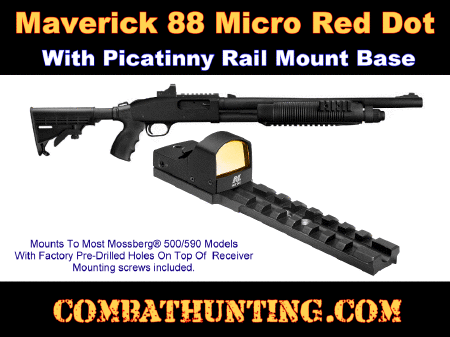 Maverick 88 Micro Red Dot Sight With Picatinny Rail Mount