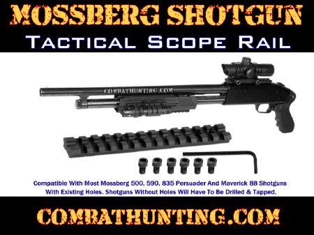 Mossberg 500 Series Shotgun Scope Mount Rail