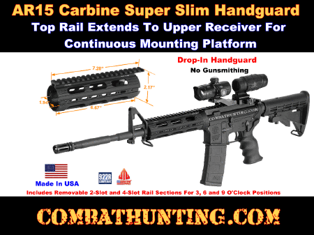 Leapers UTG PRO AR-15 4/15 Super Slim Drop In Handguard Carbine Length