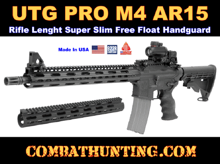 UTG Pro AR15 Rifle Super Slim Free Float Handguard