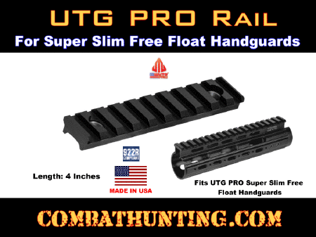 UTG PRO Rail For Super Slim Free Float Handguards 10 Slot