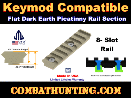 UTG Keymod Picatinny Rail Section UTG PRO 3.14