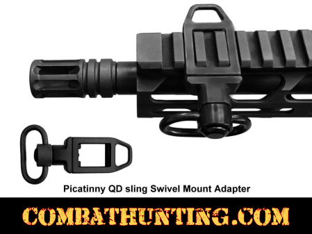 Picatinny QD sling swivel mount adapter