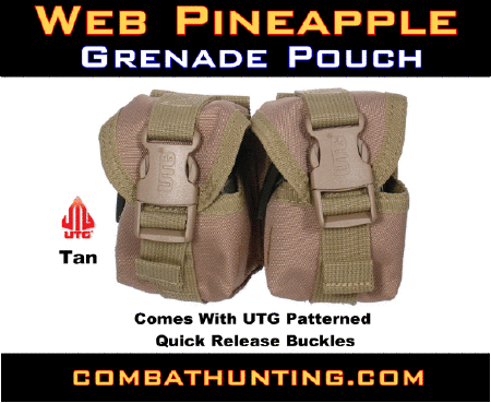 UTG Pineapple Grenade Pouch Tan Molle Pals