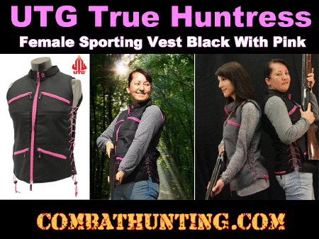 UTG True Huntress Female Sporting Vest Black/Pink