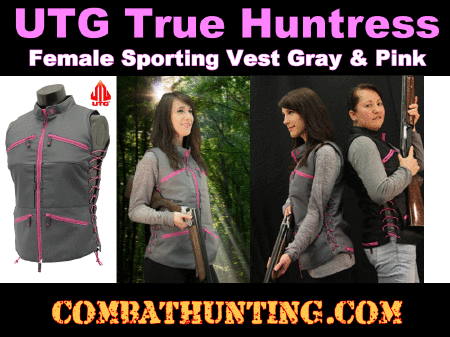 UTG True Huntress Female Sporting Vest Gray/Pink