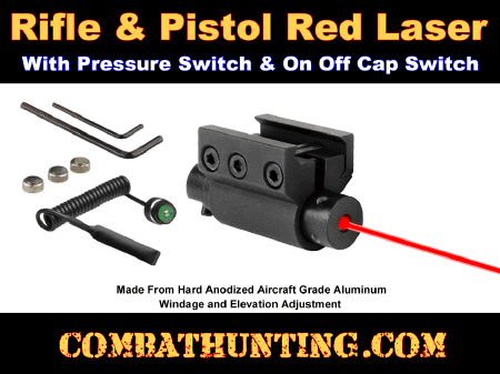 Red Laser Sight With Pressure Switch Weaver/Picatinny Mount