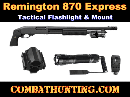 Remington 870 Express Shotgun Tactical Flashlight & Mount