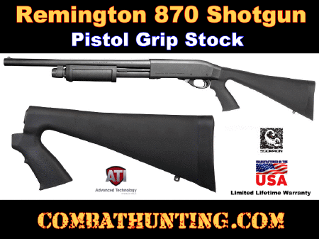 Remington 870 Pistol Grip Stock With Recoil Pad