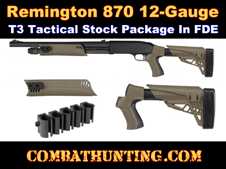 Remington 870 Tactical Stock and Forend Package In FDE