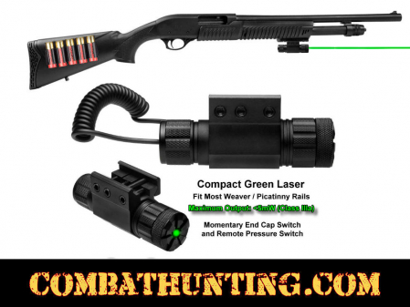 Shotgun Laser Green Laser Gun Sight with Remote Pressure Switch