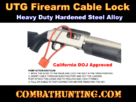Shotgun Firearm Cable Gun Lock