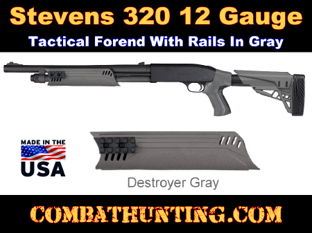 Stevens 320 Tactical Forend Destroyer Gray