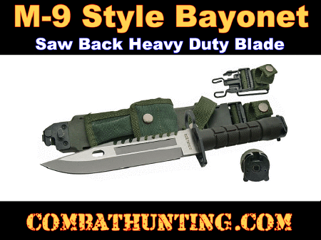 G.I. Style M9 Bayonet Knife HD Stainless