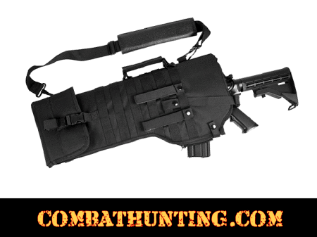 AR-15 Tactical Rifle Scabbard Black