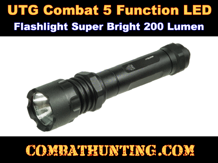 UTG Combat 5 Function LED Flashlight Super Bright