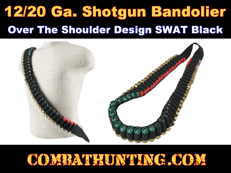 Tactical Shotgun Bandoleer Holds 56 Shells 12/20 Gauge