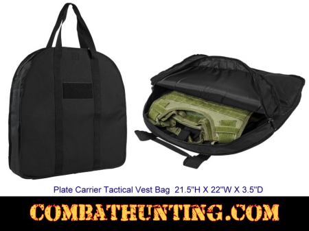 Plate Carrier Tactical Vest Bag Black