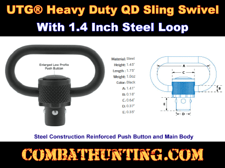 UTG Heavy Duty QD Sling Swivel 1.4