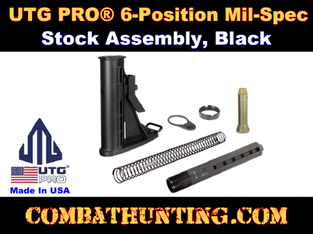 UTG PRO Stock KIt AR-15 Mil-Spec 6 Position Collapsible Stock Assembly