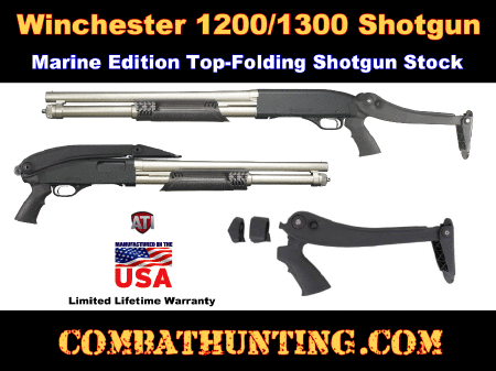 Winchester 1200/1300 Marine Tactical Top Folding Stock With Grip
