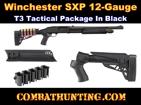 Winchester SXP Stock and Forend In Black